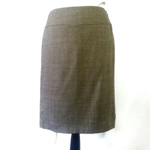 Antonio Melani Pencil Skirt, Brown, Wool, Lined